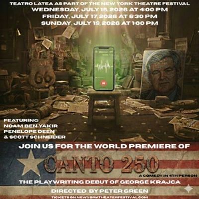 CANTO 250 to Make World Premiere at New York Theater Festival