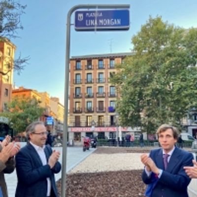 Lina Morgan da nombre a la plaza frente al Teatro de La Latina