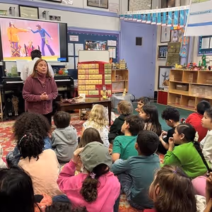 Broadway's Dale Soules Visits First Graders Theatre Study Program at PS 212