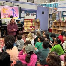 Broadway's Dale Soules Visits First Graders Theatre Study Program at PS 212