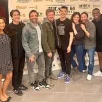 Photo: Playwright Beau Willimon With the Cast of FARRAGUT NORTH at Theatre 68