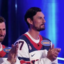 Connor Hellebuyck and Griffin LaMarre Play Fast Money on CELEBRITY FAMILY FEUD