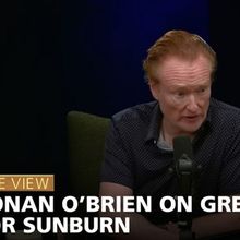 Conan O'Brien on Greasing His Head to Prevent Sunburn on THE VIEW