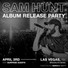 Sam Hunt Announces SOUTHSIDE Album Release Party