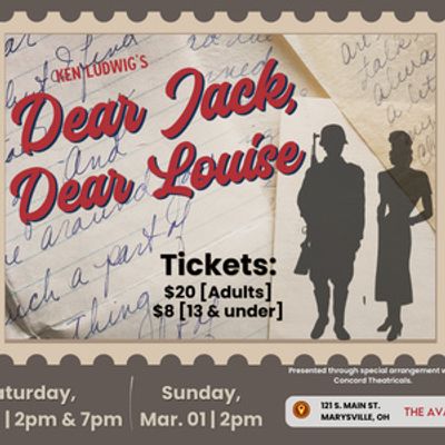 Ken Ludwig’s DEAR JACK, DEAR LOUIS to be Presented at Avalon Theatre
