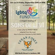 Staged Reading Of SONS OF LEVI at Urban Foxes To Benefit The LGBTQ Fund Of Mississipp