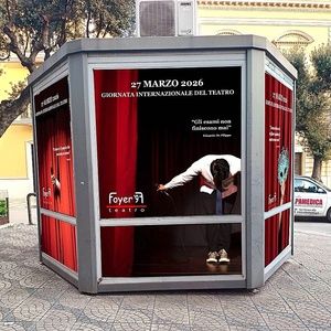 An Abandoned Italian Newsstand Just Became the World's Smallest Theatre
