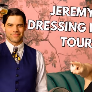 Video: Jeremy Jordan's THE GREAT GATSBY Dressing Room Tour, Designed by Krysta…