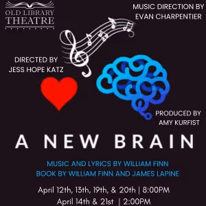 Old Library Theatre Celebrates Spring With A NEW BRAIN, Opening This Week