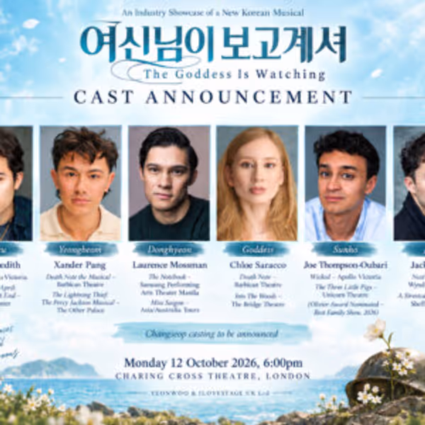 Cast Set For THE GODDESS IS WATCHING London Showcase Photo