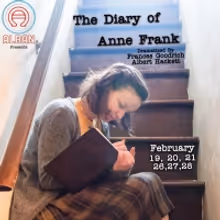 Leah Turley and Rachel Sharp of THE DIARY OF ANNE FRANK at Alban Arts Center