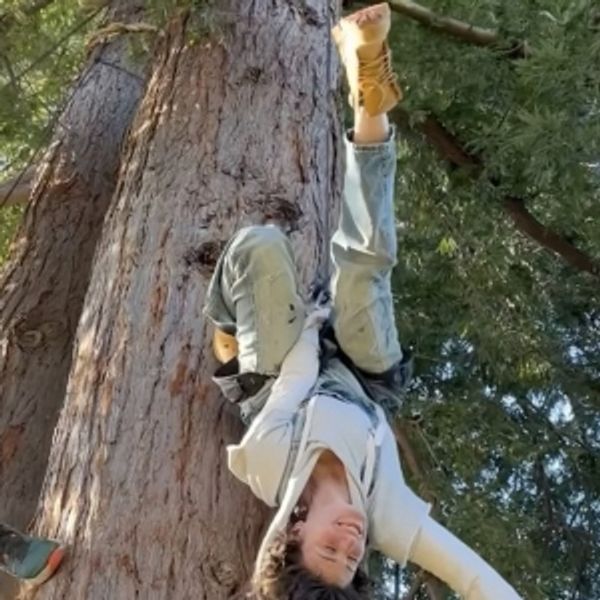 Video: Watch Idina Menzel Get Ready for REDWOOD Climbing Trees and Buildings Photo