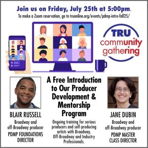 Theater Resources Unlimited to Present Introduction To Producer Development &…