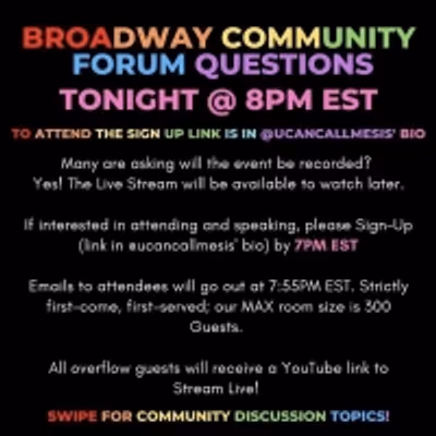 Student Blog: Broadway Community Forum