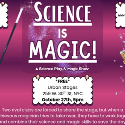Eileen Sugameli and Morgan Sendek's SCIENCE IS MAGIC to Open at Urban Stages