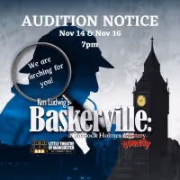 Cheney Hall to Hold Auditions for THE HOUND OF THE BASKERVILLES: SHERLOCK HOLMES…