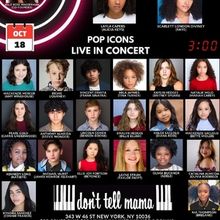 POP ICONS LIVE IN CONCERT to be Presented at Don't Tell Mama