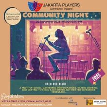 The Jakarta Players Host an Open Mic Night This Month