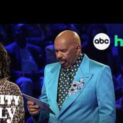 Nicole Byer and Mano Agapion Race the Clock in FAST MONEY on CELEBRITY FAMILY FEUD