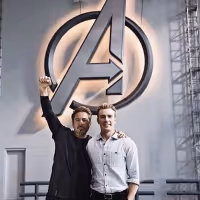Photo: Chris Evans Wishes AVENGERS Co-star Robert Downey, Jr. a Happy Birthday!