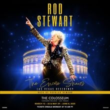 Sir Rod Stewart Returning to the Colosseum at Caesars Palace in 2025