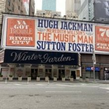 PHOTO: Hugh Jackman and Sutton Foster in Rehearsal For THE MUSIC MAN