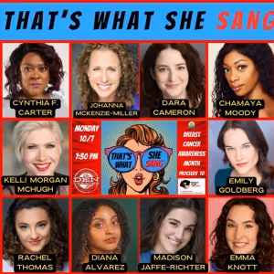 Cast Set for THAT'S WHAT SHE SANG All-Femme Cabaret at The Den Theatre