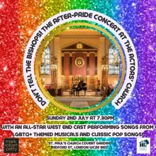 DON'T TELL THE BISHOPS: AN AFTER PRIDE PARTY to Play The Actors' Church in July