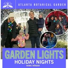 Tickets to go on Sale in October for 10th Annual 'Garden Lights, Holiday Nights'