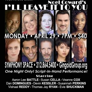 Gingold Theatrical Group's Project Shaw to Continue With I'LL LEAVE IT TO YOU