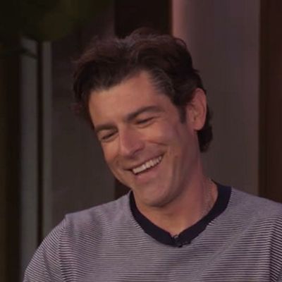 Max Greenfield Recalls Chance Paris Run-In With Andrew Garfield With His Son