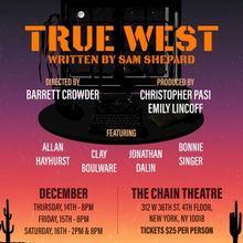 Sam Shepard's TRUE WEST Will Be Performed By The Pelican Players