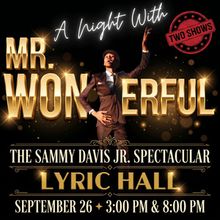 A NIGHT WITH MR. WONDERFUL To Play The Lyric Hall