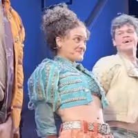 Video: Laurie Hernandez Takes First Bows in & JULIET Video