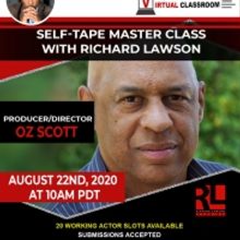 Richard Lawson Studios Master Class Series Welcomes Producer/Director Oz Scott