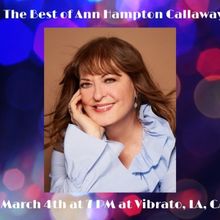 Ann Hampton Callaway to Perform at Vibrato Grill Jazz Los Angeles