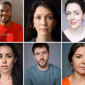 Cast Set For DEAF REPUBLIC at the Royal Court Theatre