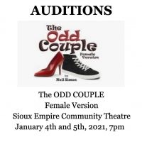 Sioux Empire Community Theatre Announces Auditions for THE ODD COUPLE