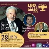 El primer actor Ignacio López Tarso y el actor Juan Ignacio Aranda leerán fragmentos…