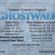 GHOSTWALK Announced at Santa Paula Theater Center