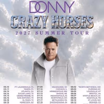 Donny Osmond to Launch CRAZY HORSES Tour Summer 2027