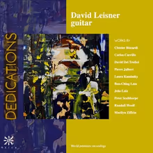 Guitarist David Leisner to Release New Album, DEDICATIONS, On Azica Records
