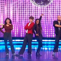 DANCING WITH THE STARS Pros Give THE JENNIFER HUDSON SHOW Staff Dance Lessons