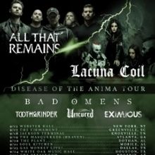 Lacuna Coil and All That Remains Announce Co-Headline Tour