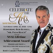 The National Society Of Arts And Letters Florida To Host 'Celebrate The Arts' Fundraiser At The Wick Theatre