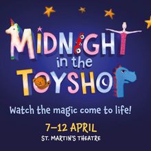 Cast Set for MIDNIGHT IN THE TOYSHOP at St Martin's Theatre