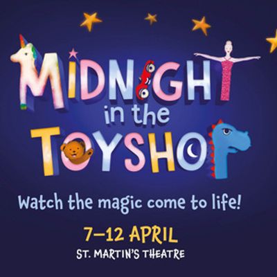 Cast Set for MIDNIGHT IN THE TOYSHOP at St Martin's Theatre