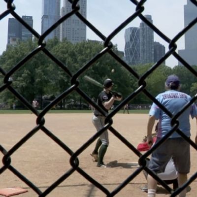 Video: Nick Jonas, George Clooney & More Hit the Field with the Broadway Softball League