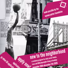 NEW TO THE NEIGHBORHOOD Residency to Open Applications for Second Cycle