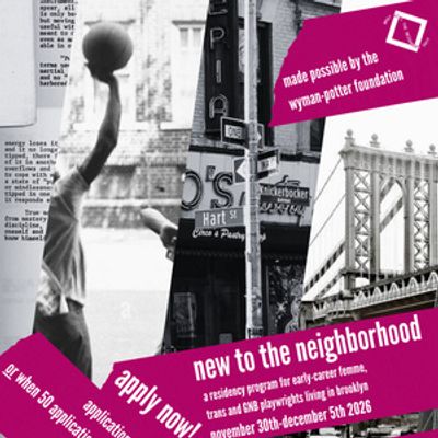 NEW TO THE NEIGHBORHOOD Residency to Open Applications for Second Cycle